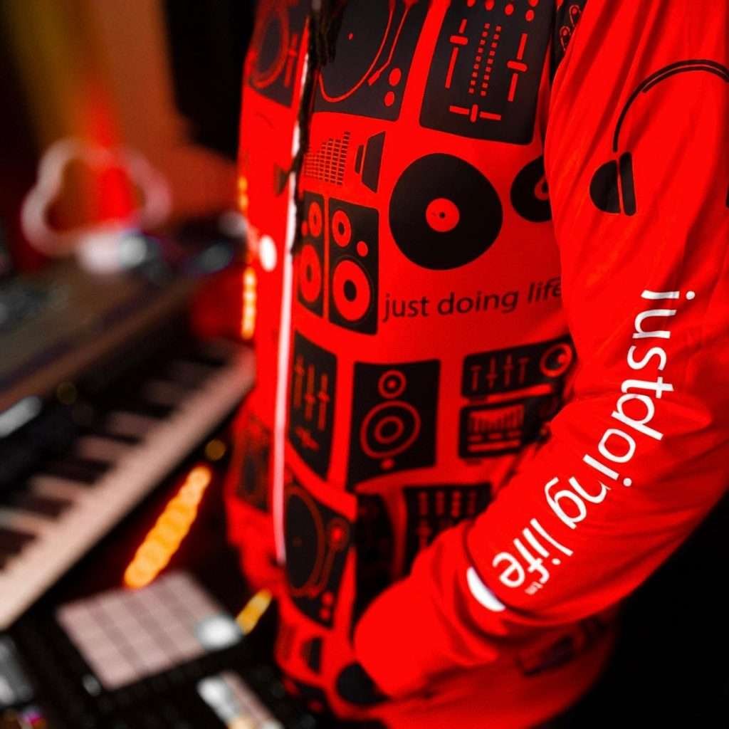 Music Vibe Double-Sided Zip Hoodie