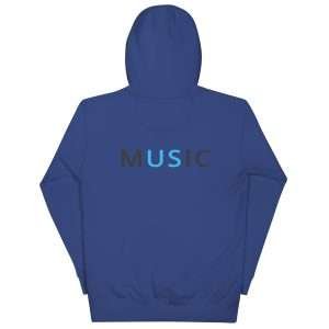 Music Us Blue T-Shirt Tag - Just Doing Life