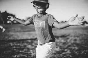 happy kid, with positive outlook