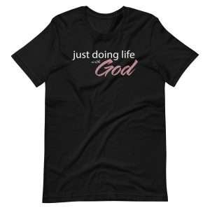 just doing life with God - black front