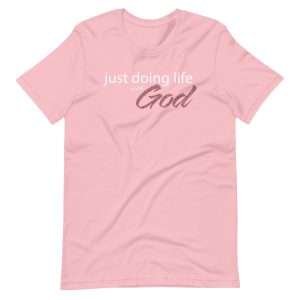 just doing life with God - pink front