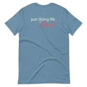 just doing life with God - blue back