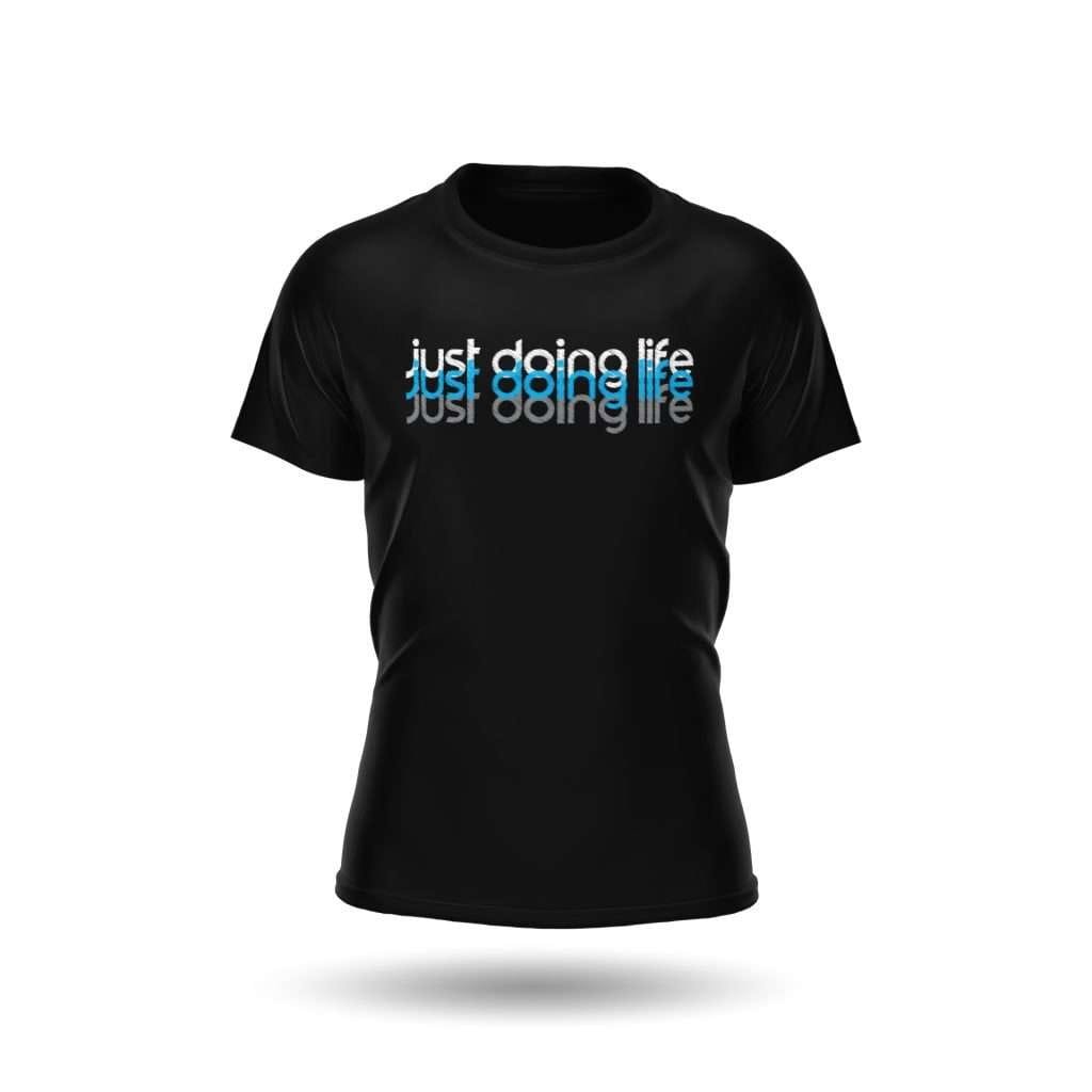 Just Doing Life Blue Tri-Color T-Shirt