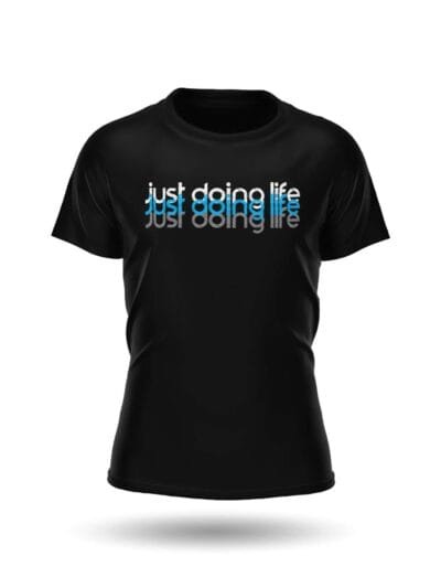 Just Doing Life Blue Tri-Color T-Shirt