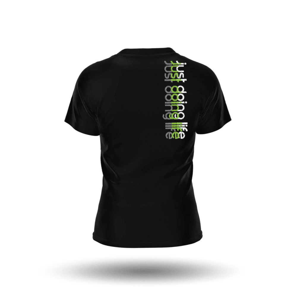 Just Doing Life Green Tri-Color T-Shirt - Image 2