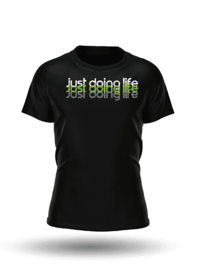 Just Doing Life Green Tri-Color T-Shirt