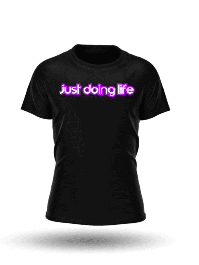 Just Doing Life Purple & White Signature T-Shirt