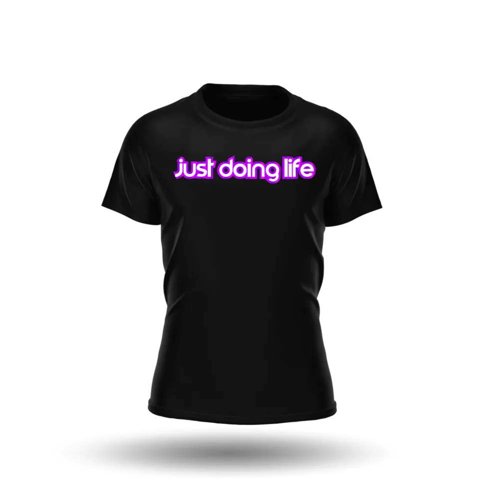Just Doing Life Purple & White Signature T-Shirt