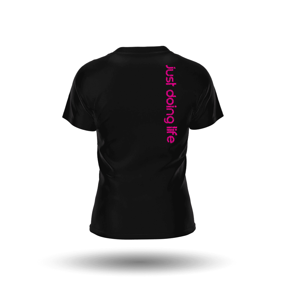Just Doing Life Pink Signature T-Shirt - Image 2