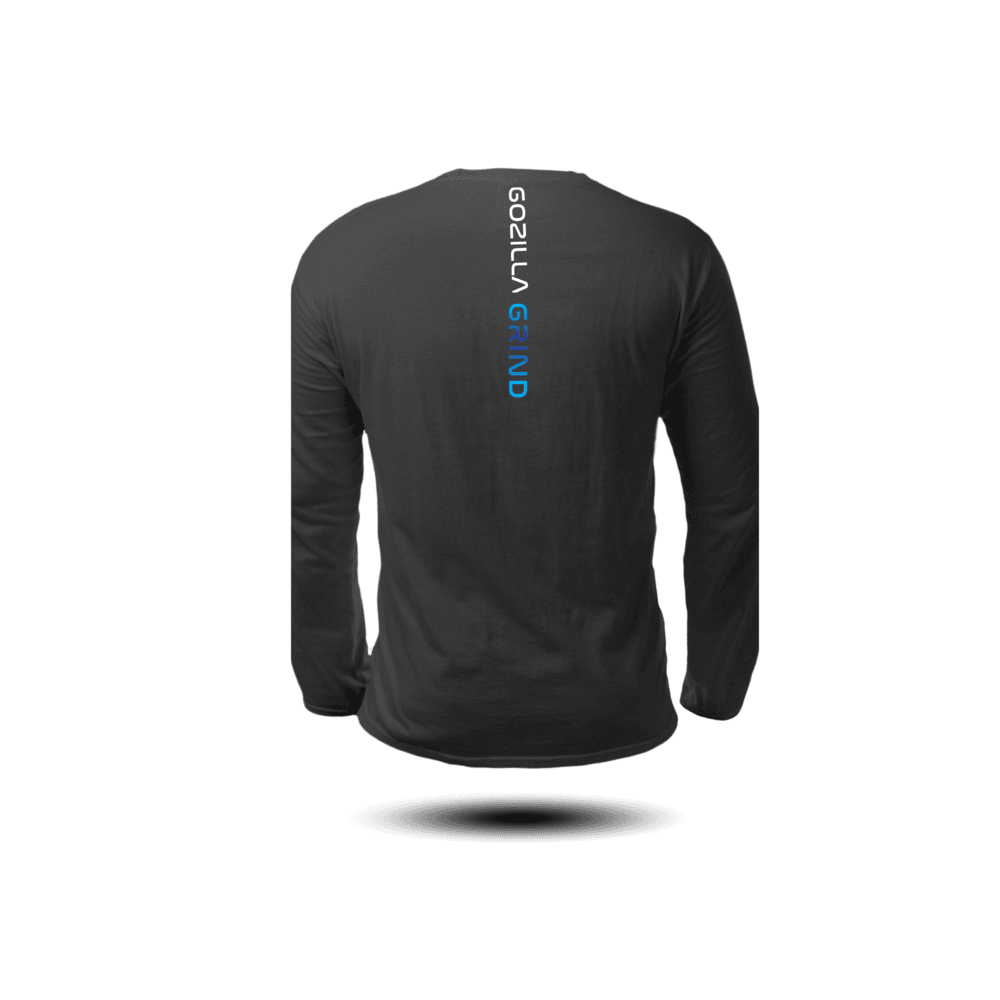 Gozilla Grind: Blue Spark Long-Sleeve T-Shirt - Image 2