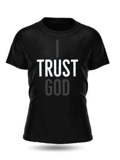 I Trust God White & Gray T-Shirt