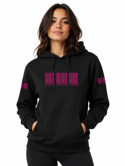 Just Doing Life Life Code Pink Hoodie