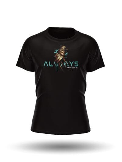 Always Forward: Rise Black T-Shirt