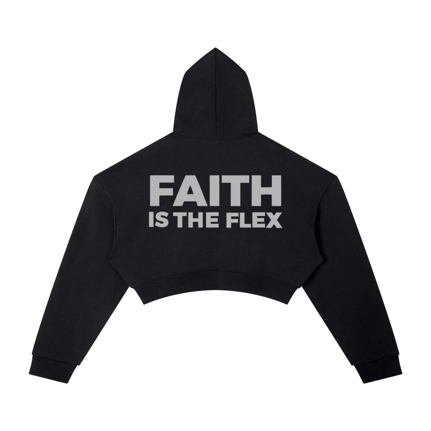 Faith Is the Flex Cropped Hoodie - Image 2