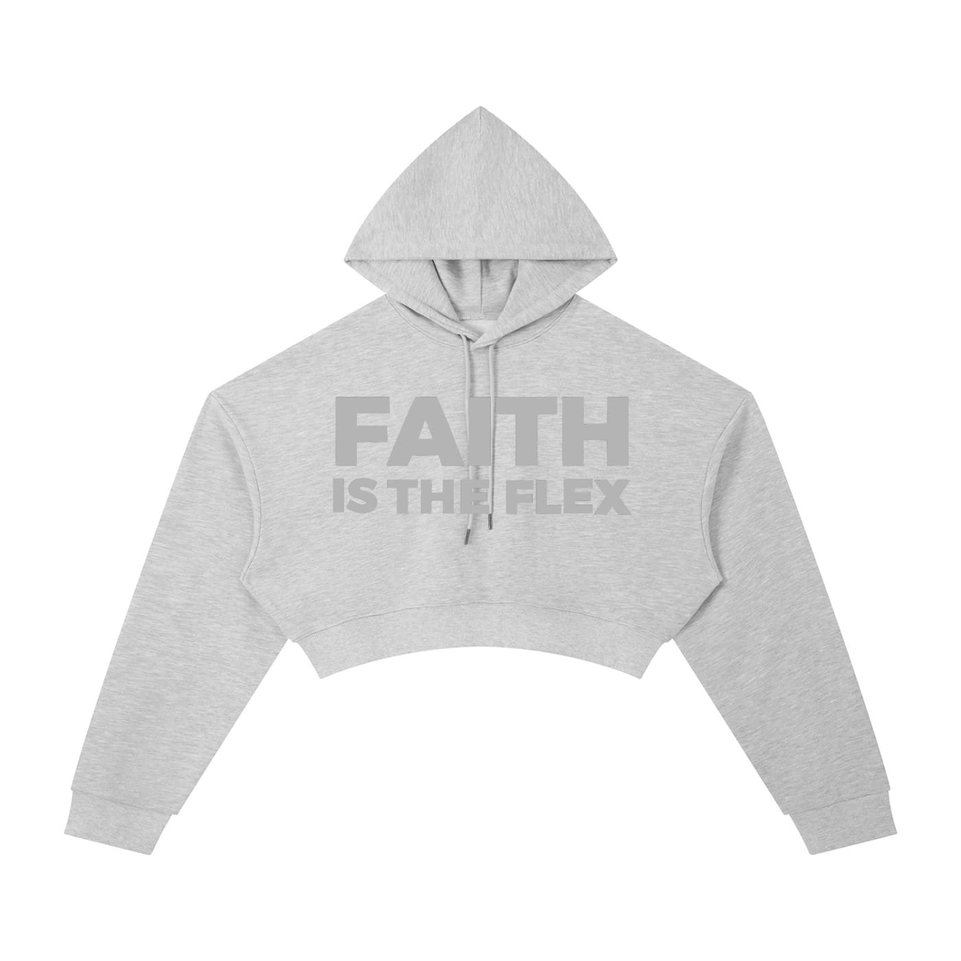 Faith Is the Flex Cropped Hoodie - Image 3