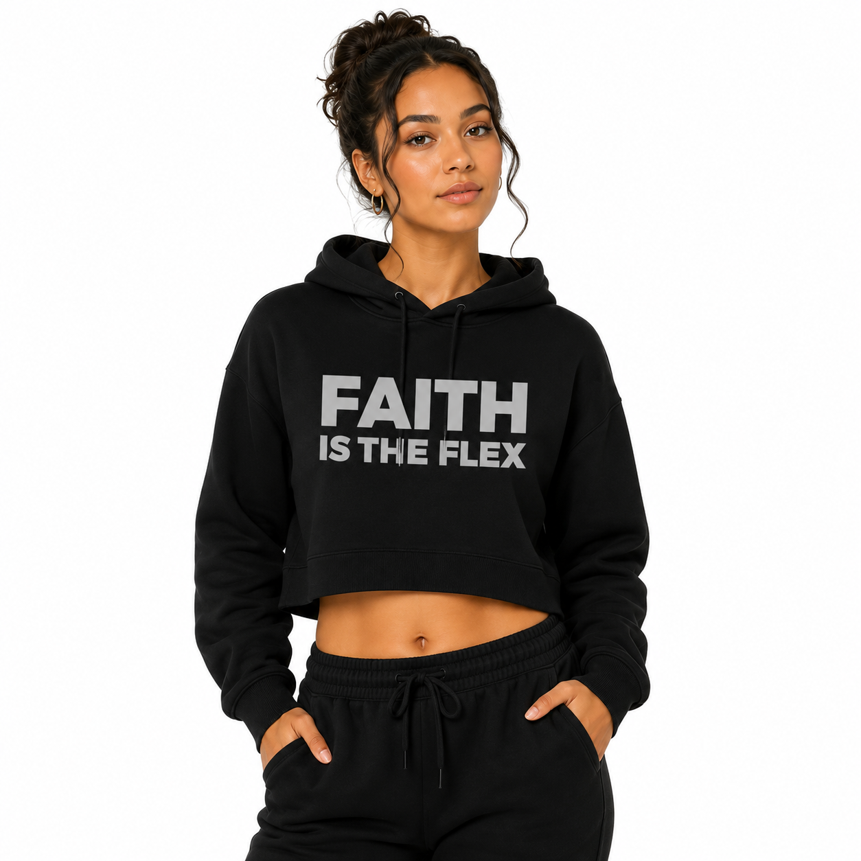 Faith Is the Flex Cropped Hoodie