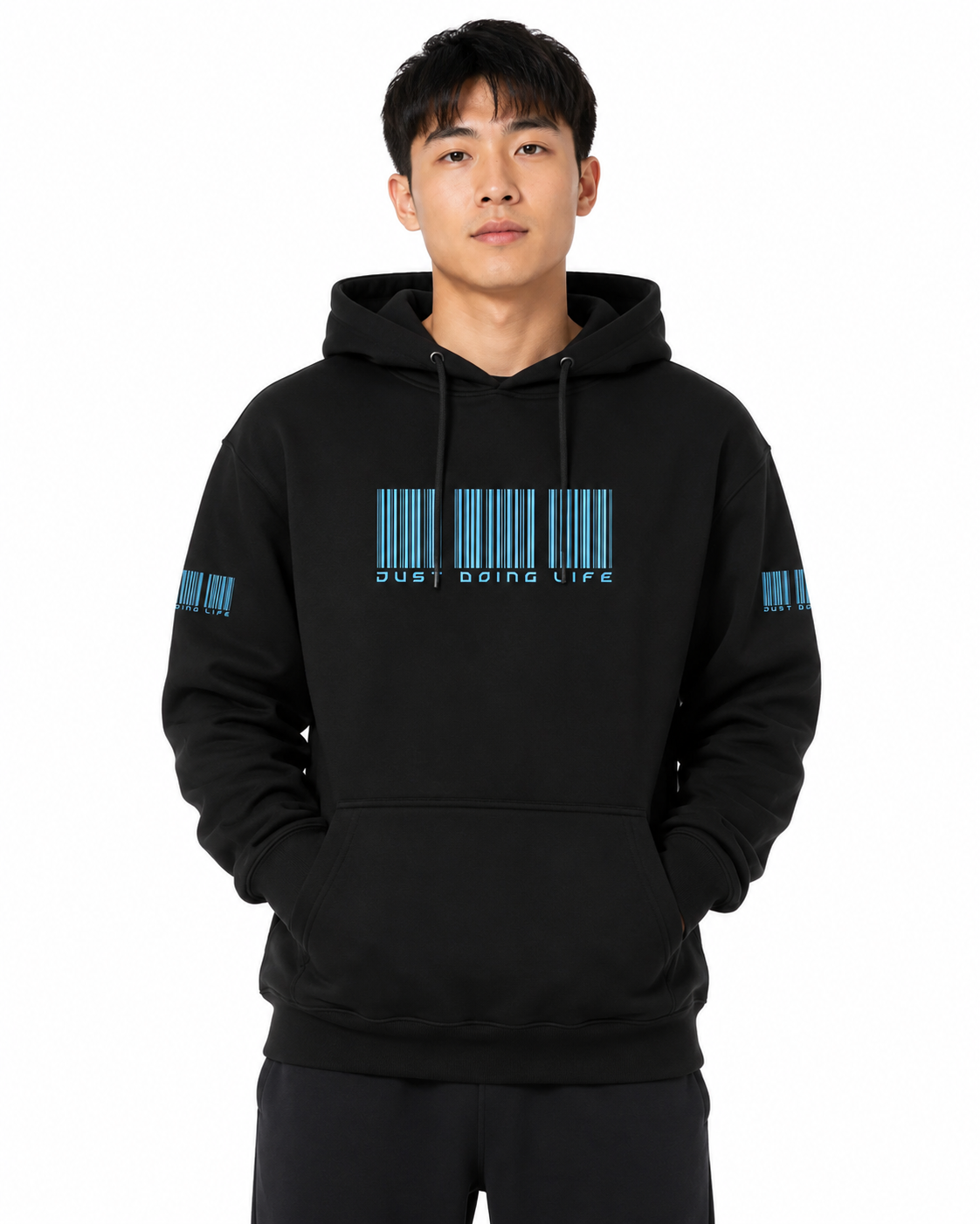 Just Doing Life Life Code Blue Hoodie