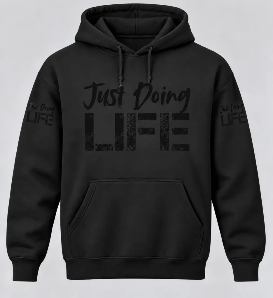 The Road Ahead Hoodie – Black Lettering